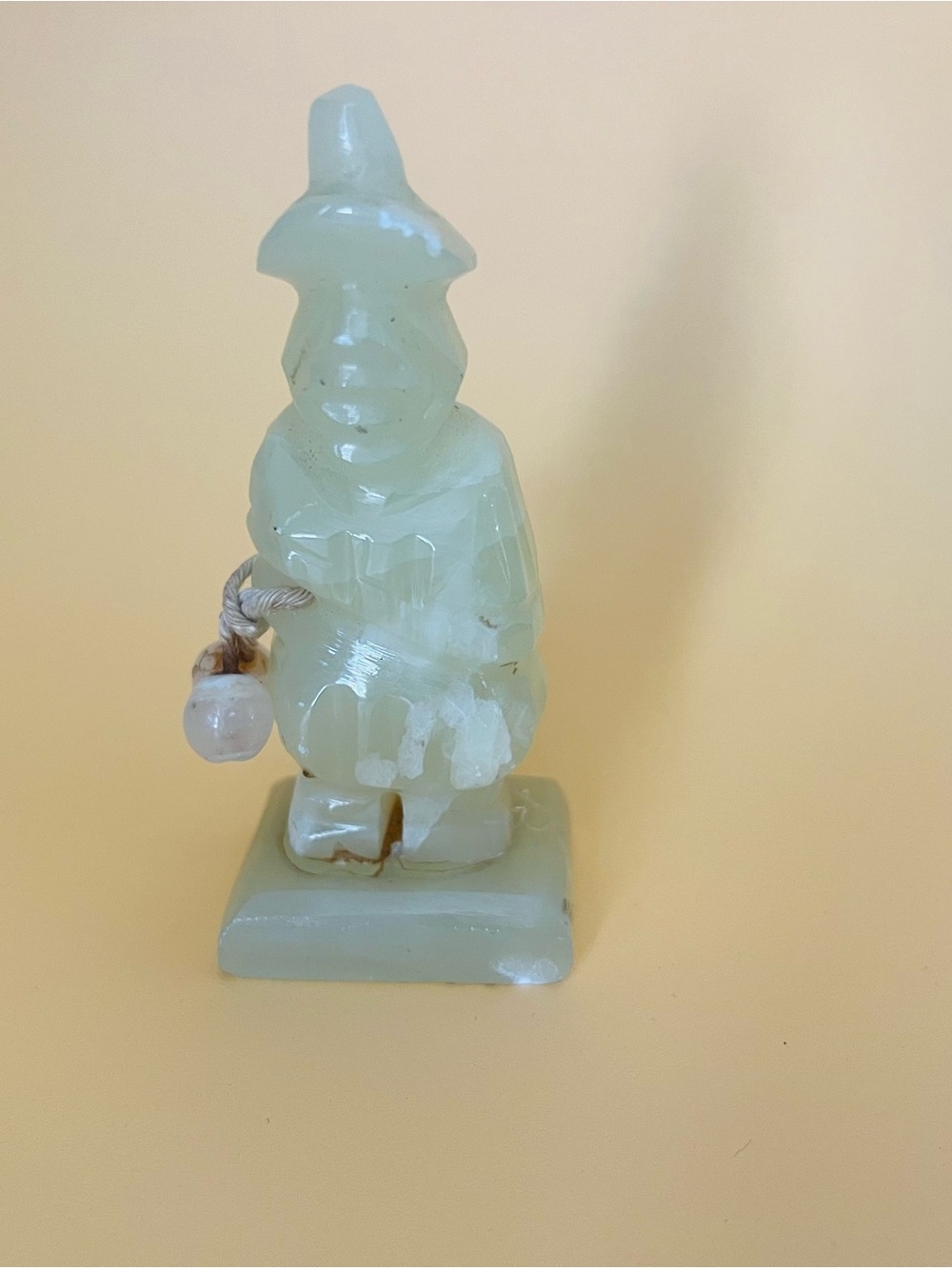 Made in Argentina Carved Gaucho /Cowboy Figurine Vintage Handmade 3.5"